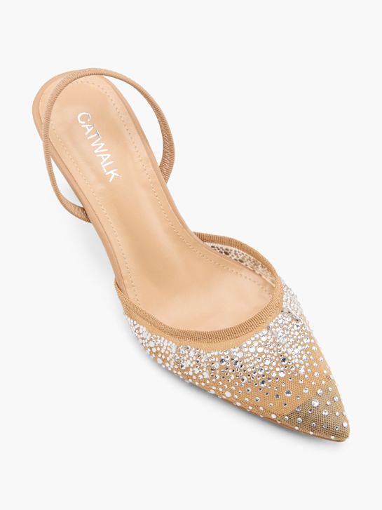 passarela slingback calcanhar bege deichmann