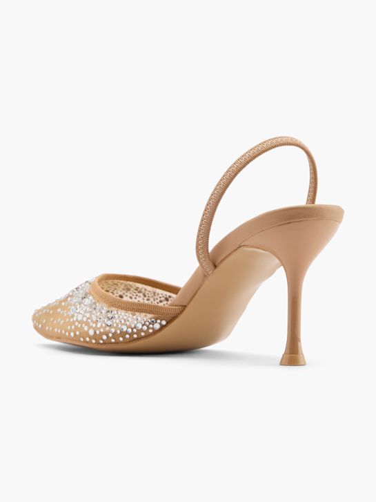 passarela slingback calcanhar bege deichmann