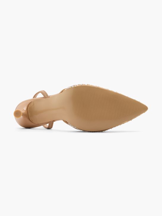 passarela slingback calcanhar bege deichmann
