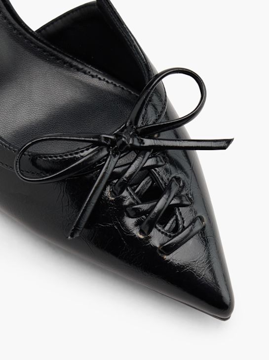 passarela slingback calcanhar preto deichmann