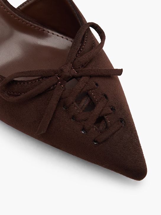 passarela slingback calcanhar marrom deichmann