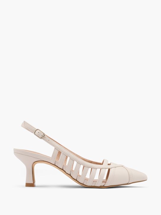 passarela slingback calcanhar bege deichmann