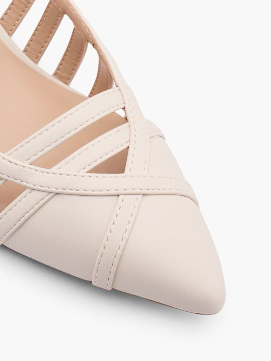 passarela slingback calcanhar bege deichmann