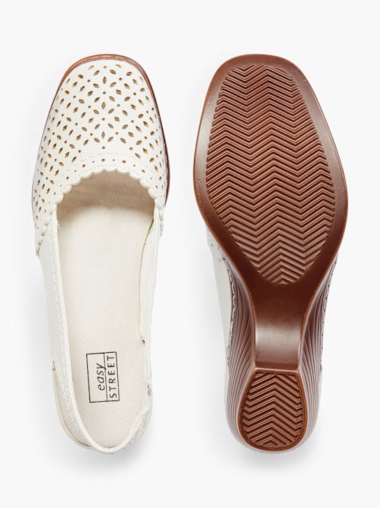 fácil de rua slingback calcanhar branco deichmann