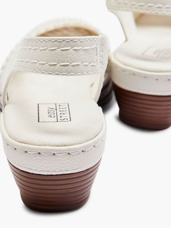 fácil de rua slingback calcanhar branco deichmann