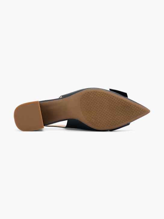 passarela slingback calcanhar preto deichmann