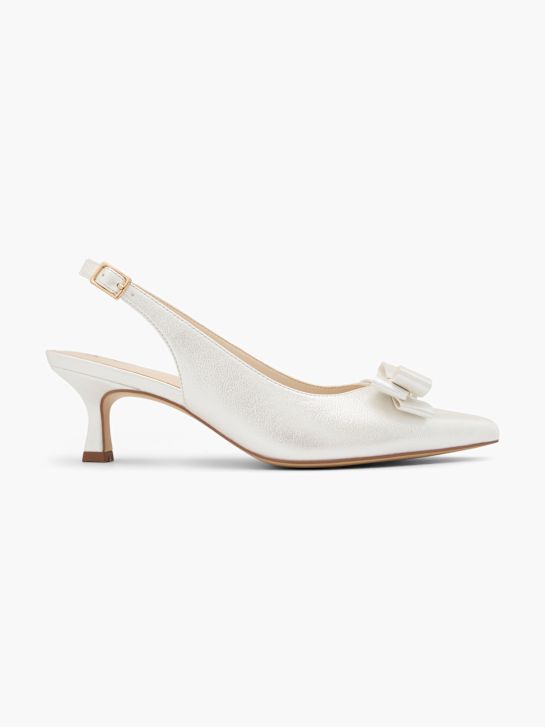 passarela slingback calcanhar branco deichmann