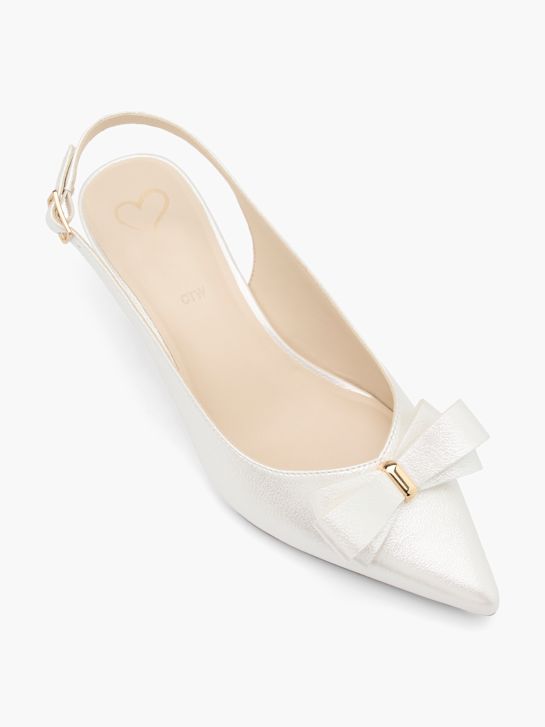 passarela slingback calcanhar branco deichmann