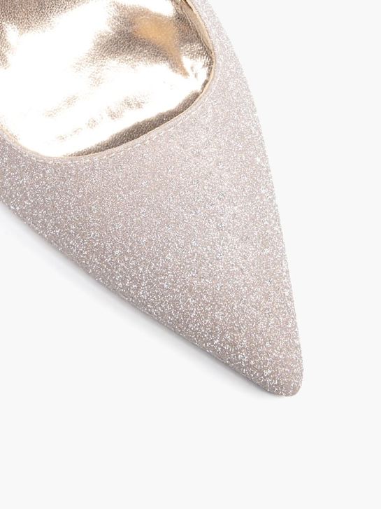 passarela slingback calcanhar rosa de ouro deichmann