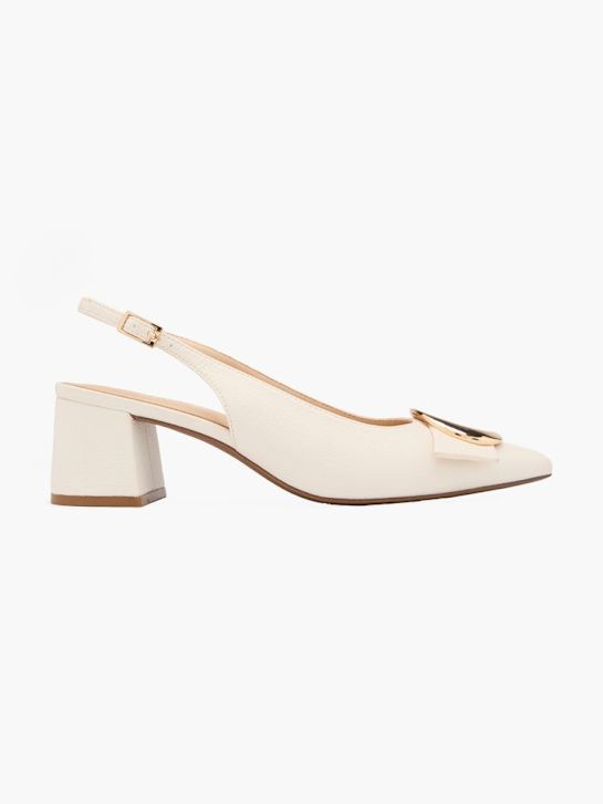 passarela slingback calcanhar bege deichmann