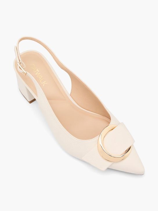 passarela slingback calcanhar bege deichmann