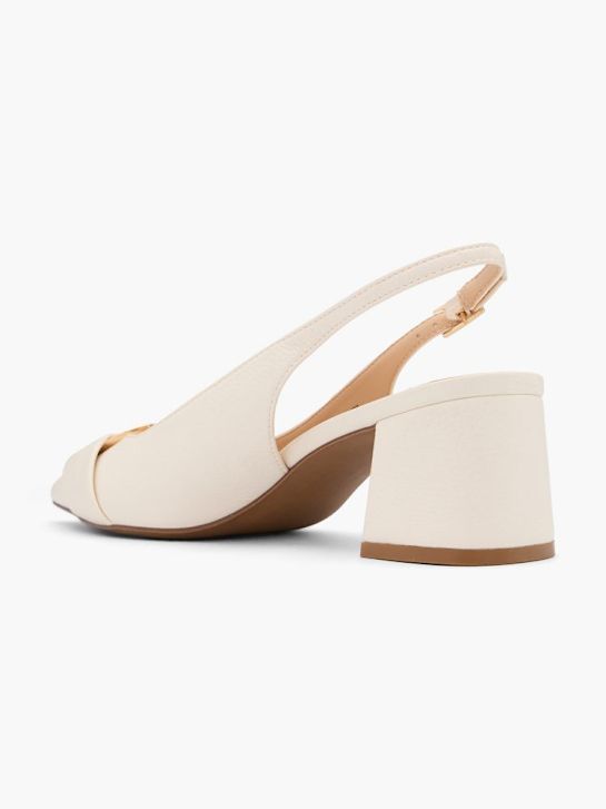 passarela slingback calcanhar bege deichmann