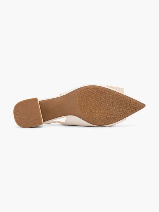 passarela slingback calcanhar bege deichmann