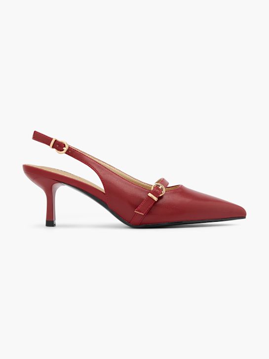 passarela slingback calcanhar vermelho deichmann