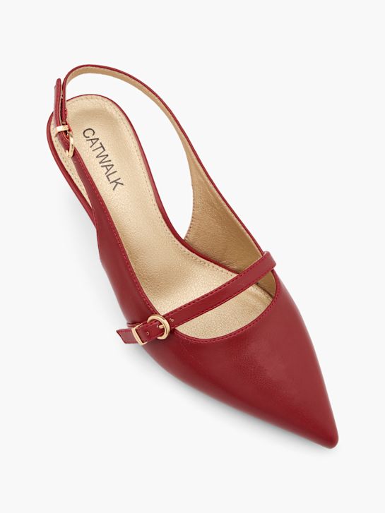 passarela slingback calcanhar vermelho deichmann
