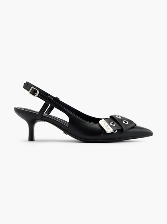 buffalo slingback calcanhar preto deichmann