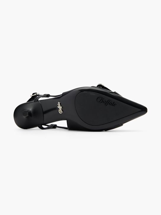 buffalo slingback calcanhar preto deichmann
