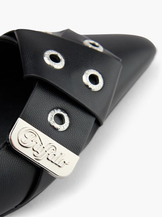 buffalo slingback calcanhar preto deichmann