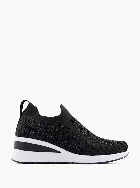 graceland slip-on treinador preto deichmann