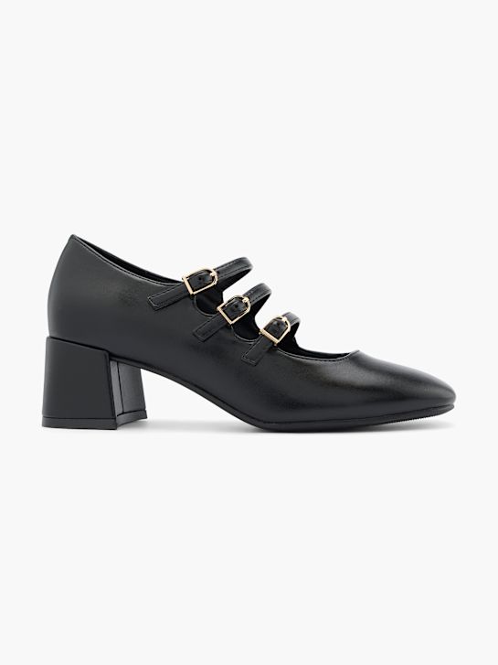 passarela mary jane amarrado calcanhar preto deichmann