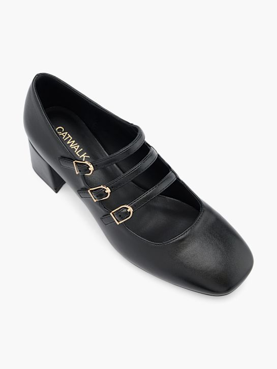 passarela mary jane amarrado calcanhar preto deichmann