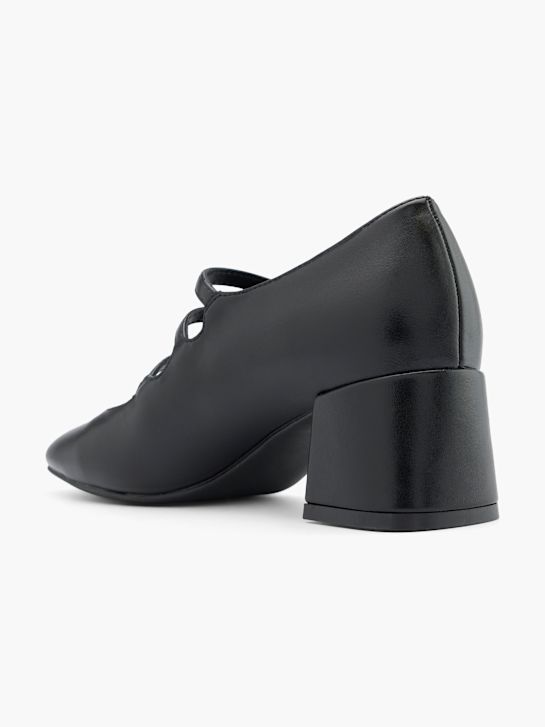 passarela mary jane amarrado calcanhar preto deichmann