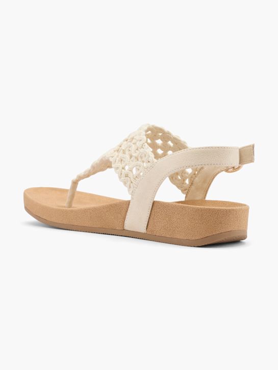 graceland dedo do pé tanga sandália offwhite deichmann