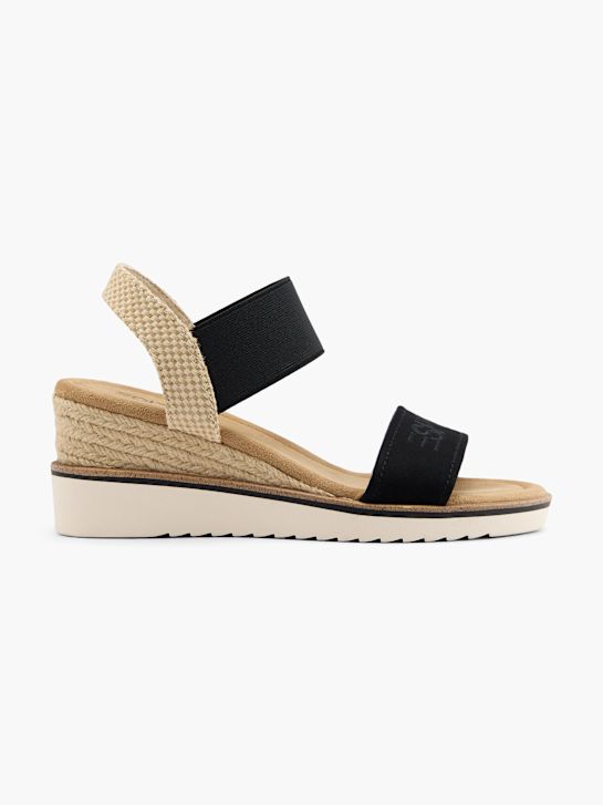 esprit sandália de salto preto deichmann