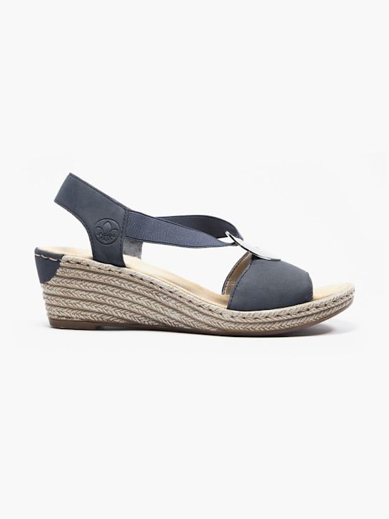 rieker salto da sandália azul deichmann