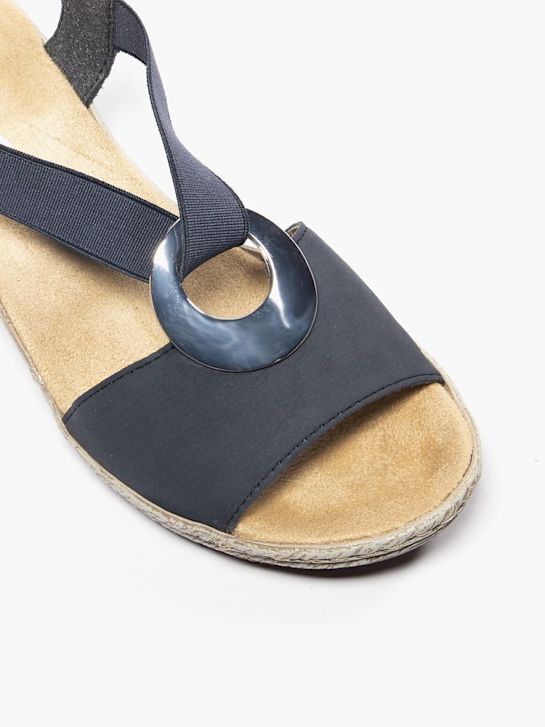 rieker salto da sandália azul deichmann