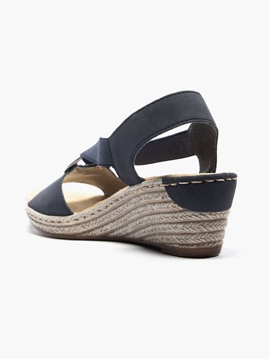 rieker salto da sandália azul deichmann