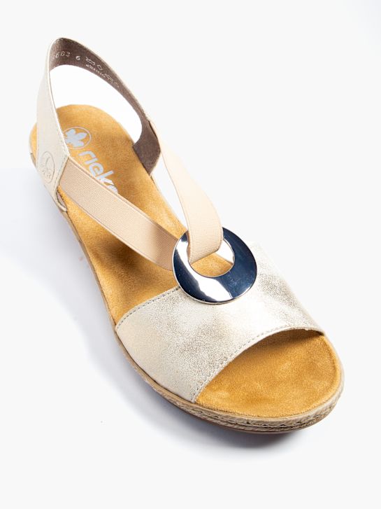 rieker salto da sandália bege deichmann