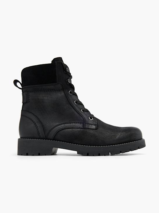 land rover lace-up bota preta deichmann
