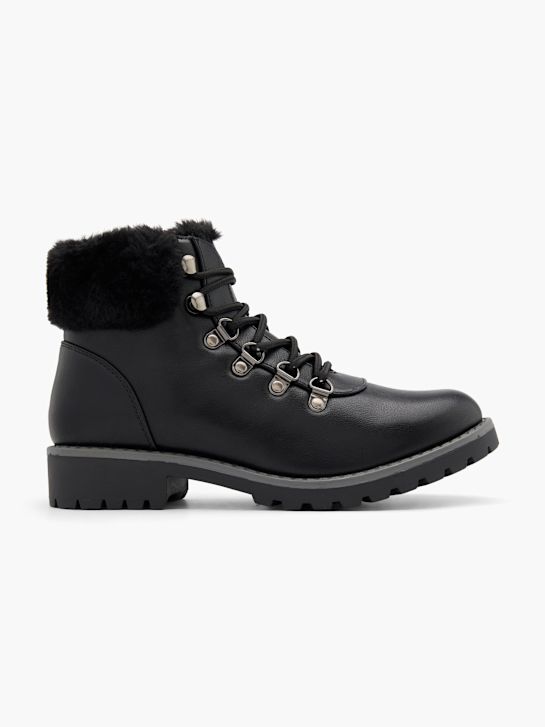 graceland lace-up bota preta deichmann