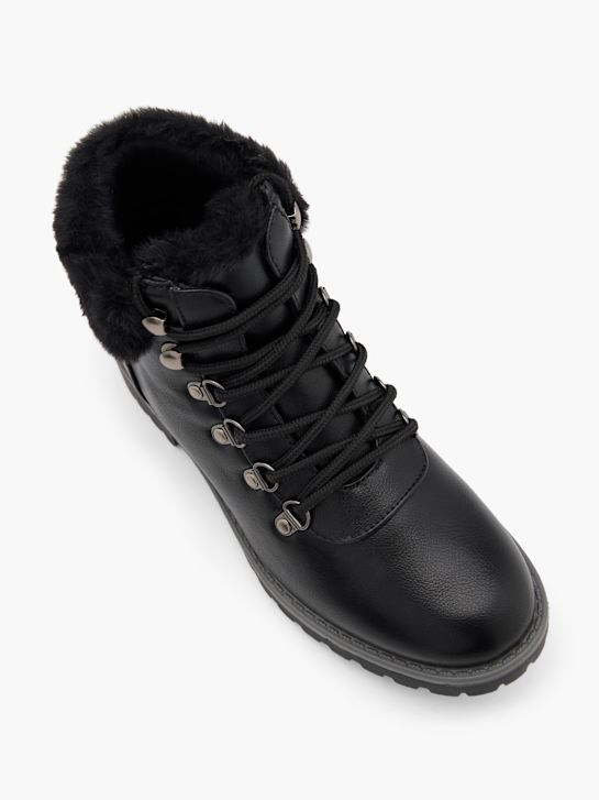 graceland lace-up bota preta deichmann