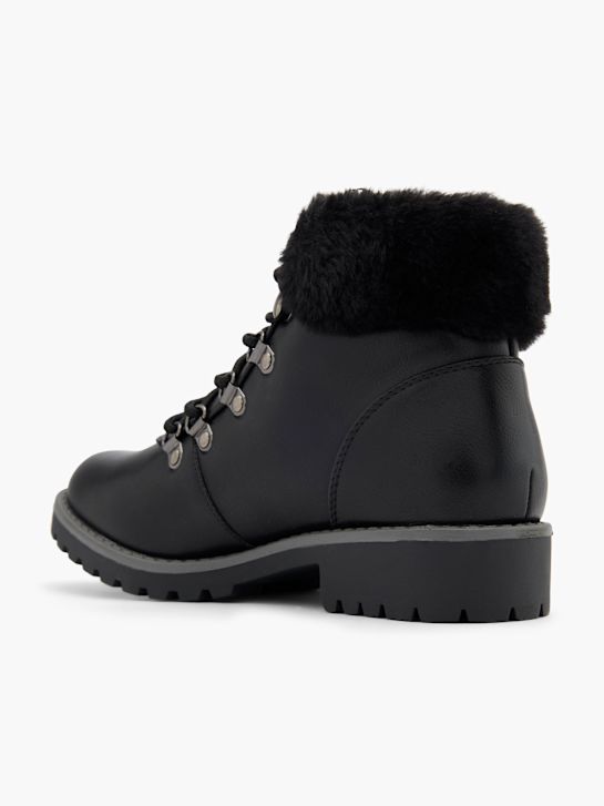 graceland lace-up bota preta deichmann