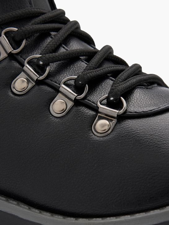 graceland lace-up bota preta deichmann