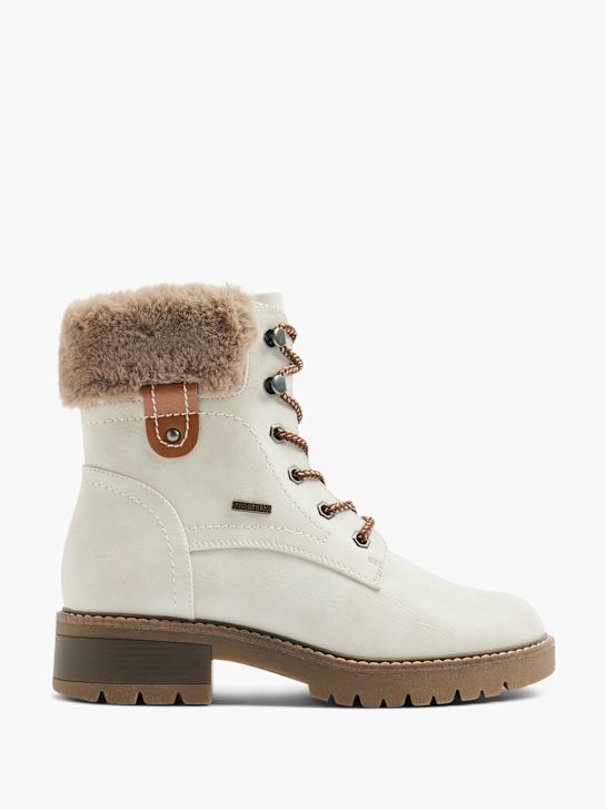 land rover lace-up bota offwhite deichmann