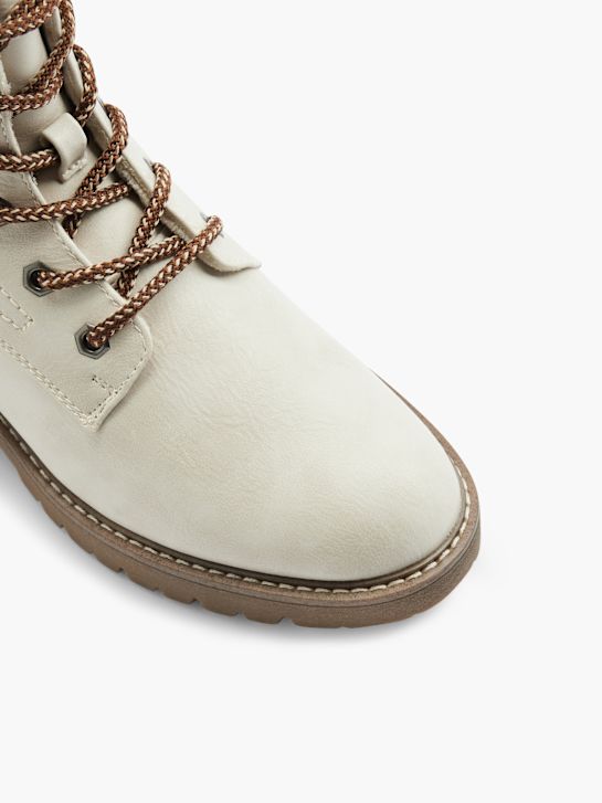 land rover lace-up bota offwhite deichmann