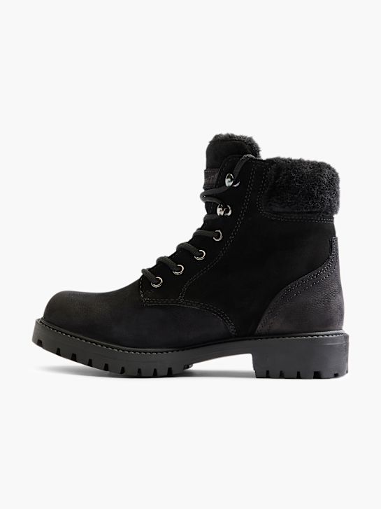 land rover lace-up bota preta deichmann