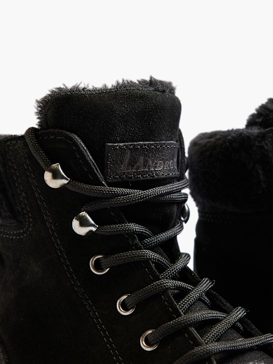 land rover lace-up bota preta deichmann