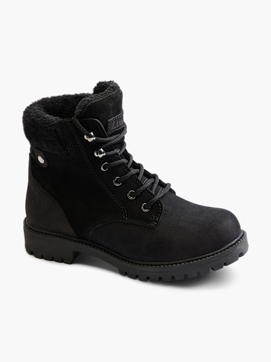 land rover lace-up bota preta deichmann