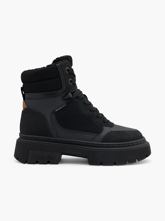 banco de lace-up bota preta deichmann