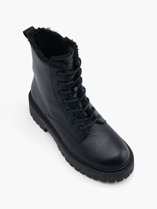 passarela lace-up bota preta deichmann