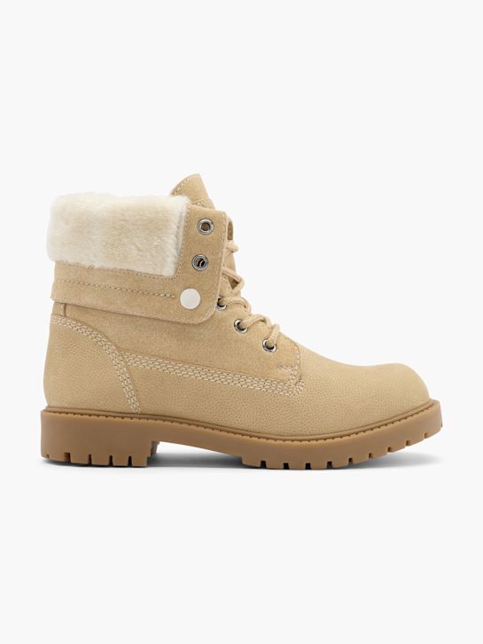 land rover lace-up bota bege deichmann