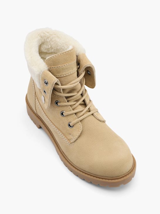 land rover lace-up bota bege deichmann