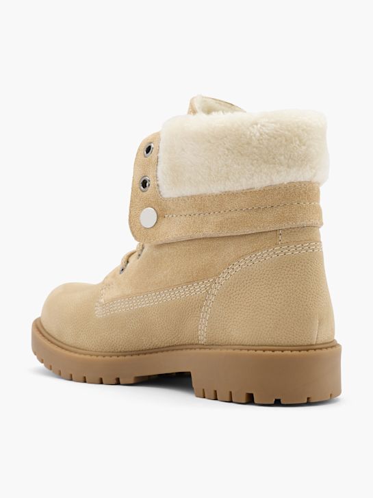 land rover lace-up bota bege deichmann