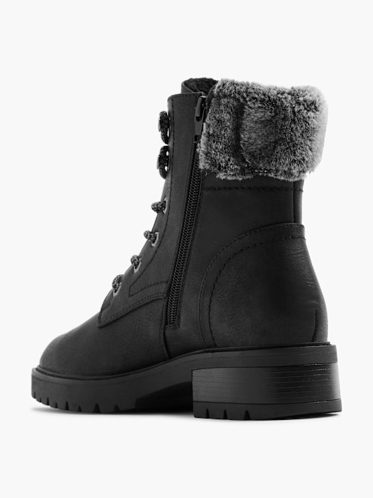 land rover lace-up bota preta deichmann