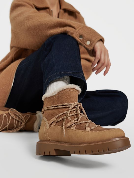 passarela lace-up bota marrom deichmann