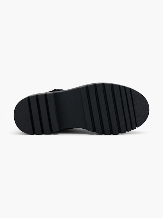 passarela lace-up bota preta deichmann